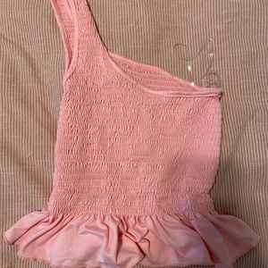 One shoulder preppy top